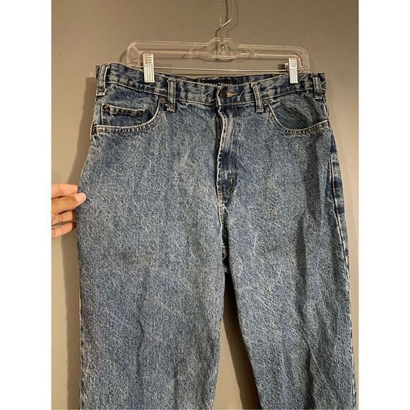 Real Ranch Workwear Light Wash Mens Straight Leg Jeans Size 34 By 36 - Picture 3 of 5